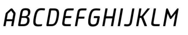 Plau Regular Italic Font UPPERCASE