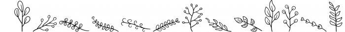 Plant Doodles - Dingbats Font Font UPPERCASE