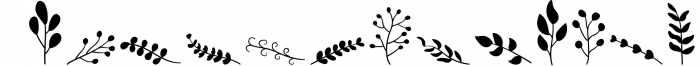 Plant Doodles - Dingbats Font Font LOWERCASE