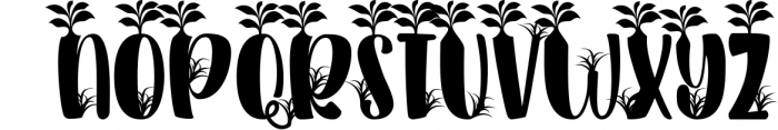 Plant Factory font and monogram 10 Font LOWERCASE