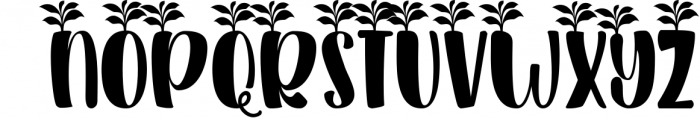 Plant Factory font and monogram 3 Font LOWERCASE