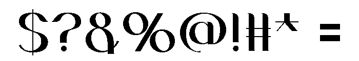 PLATONIA Font OTHER CHARS