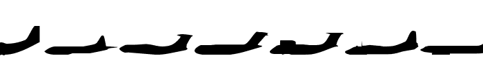 Planes-S-Modern Font UPPERCASE