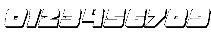 Planet Joust 3D Italic Font OTHER CHARS