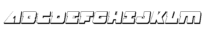 Planet Joust 3D Italic Font UPPERCASE