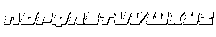 Planet Joust 3D Italic Font UPPERCASE