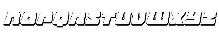 Planet Joust 3D Italic Font LOWERCASE