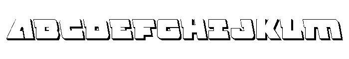 Planet Joust 3D Font UPPERCASE