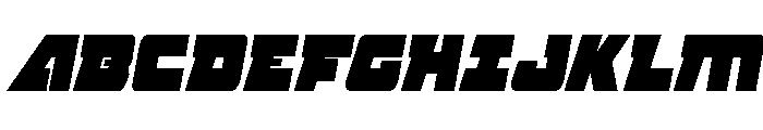 Planet Joust Condensed Italic Font UPPERCASE