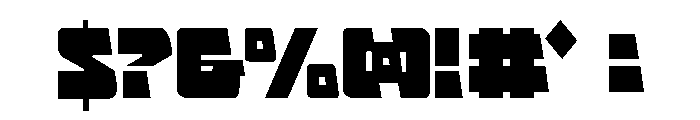 Planet Joust Condensed Light Font OTHER CHARS