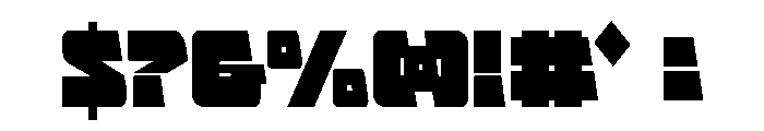 Planet Joust Condensed Font OTHER CHARS