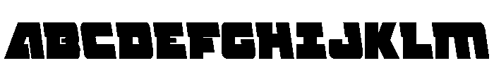 Planet Joust Condensed Font UPPERCASE