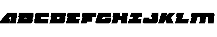 Planet Joust Expanded Italic Font UPPERCASE