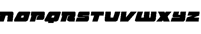Planet Joust Expanded Italic Font UPPERCASE