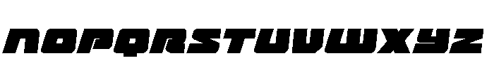 Planet Joust Expanded Italic Font LOWERCASE
