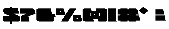 Planet Joust Expanded Font OTHER CHARS