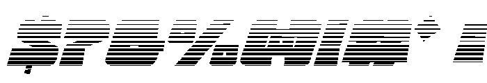 Planet Joust Gradient Italic Font OTHER CHARS
