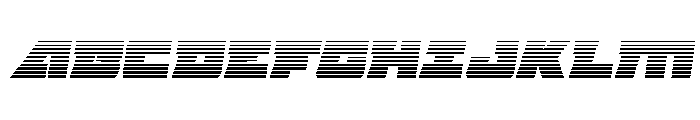 Planet Joust Gradient Italic Font UPPERCASE