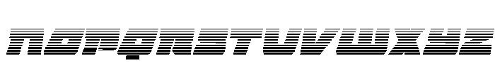 Planet Joust Gradient Italic Font UPPERCASE