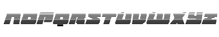 Planet Joust Gradient Italic Font LOWERCASE
