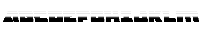 Planet Joust Gradient Font UPPERCASE