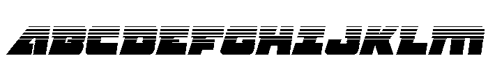 Planet Joust Halftone Italic Font UPPERCASE