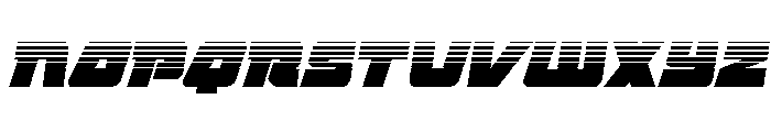 Planet Joust Halftone Italic Font UPPERCASE