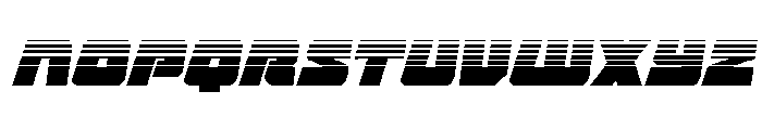 Planet Joust Halftone Italic Font LOWERCASE