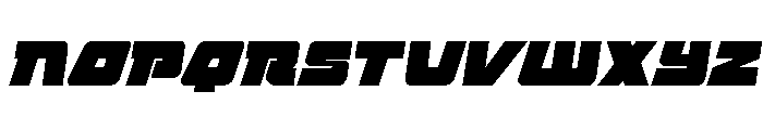 Planet Joust Italic Font UPPERCASE