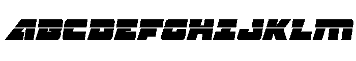 Planet Joust Laser Italic Font UPPERCASE
