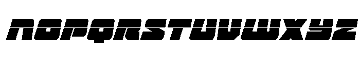 Planet Joust Laser Italic Font LOWERCASE