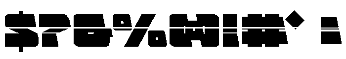 Planet Joust Laser Font OTHER CHARS