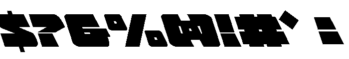Planet Joust Leftalic Font OTHER CHARS