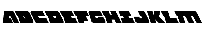 Planet Joust Leftalic Font UPPERCASE