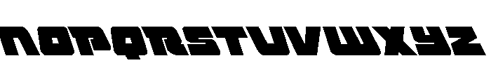 Planet Joust Leftalic Font UPPERCASE