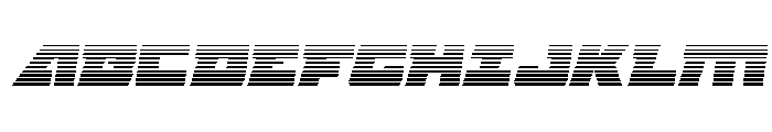 Planet Joust Light Gradient It Font UPPERCASE