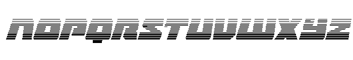 Planet Joust Light Gradient It Font LOWERCASE