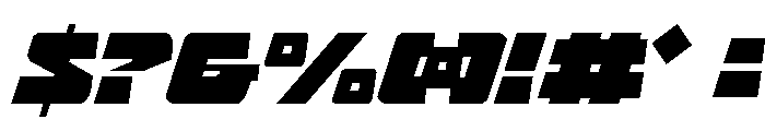 Planet Joust Light Italic Font OTHER CHARS