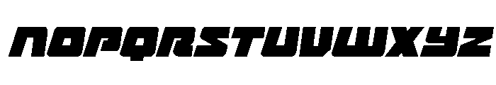 Planet Joust Light Italic Font LOWERCASE