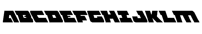 Planet Joust Light Leftalic Font UPPERCASE
