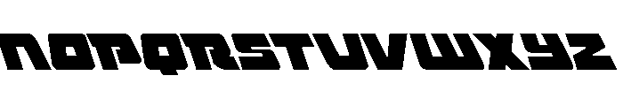 Planet Joust Light Leftalic Font UPPERCASE