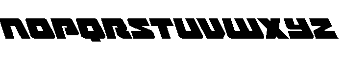 Planet Joust Light Leftalic Font LOWERCASE