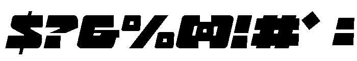 Planet Joust Light Semi-Italic Font OTHER CHARS