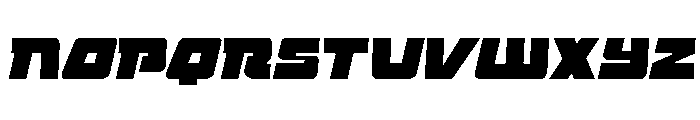 Planet Joust Light Semi-Italic Font UPPERCASE