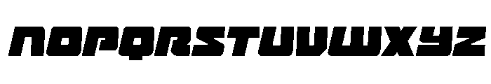 Planet Joust Light Semi-Italic Font LOWERCASE