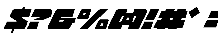 Planet Joust Light Super-Ital Font OTHER CHARS