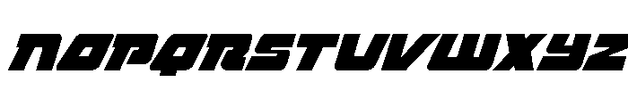 Planet Joust Light Super-Ital Font UPPERCASE