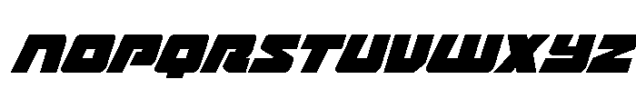 Planet Joust Light Super-Ital Font LOWERCASE
