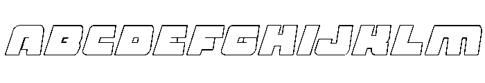 Planet Joust Outline Italic FONT