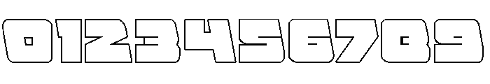 Planet Joust Outline Font OTHER CHARS